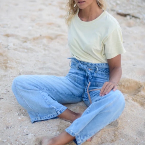 Porter Blue The Penny Paperbag Eden High-Waisted Jean 25 - Picture 16 of 16